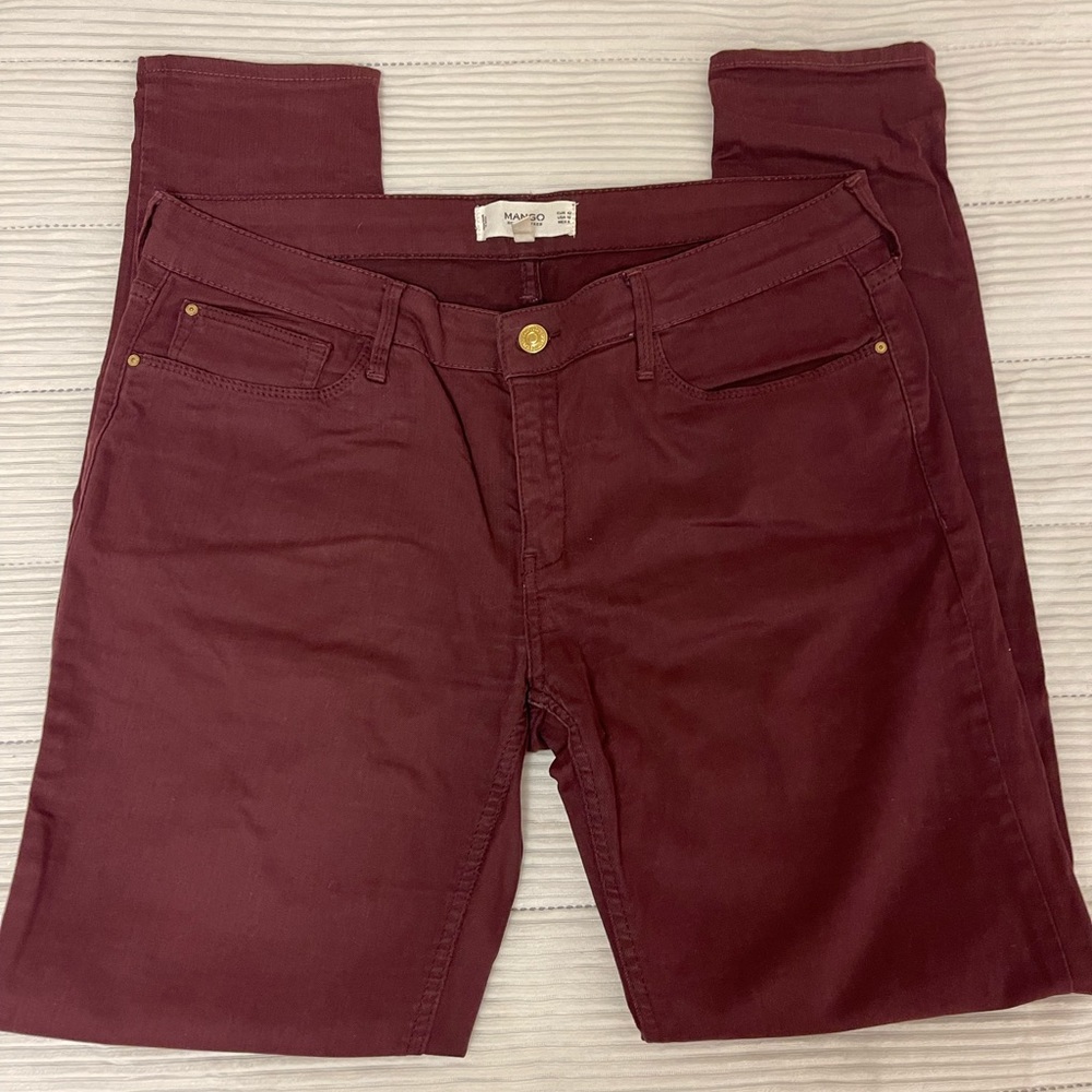 Dark Red Jeans